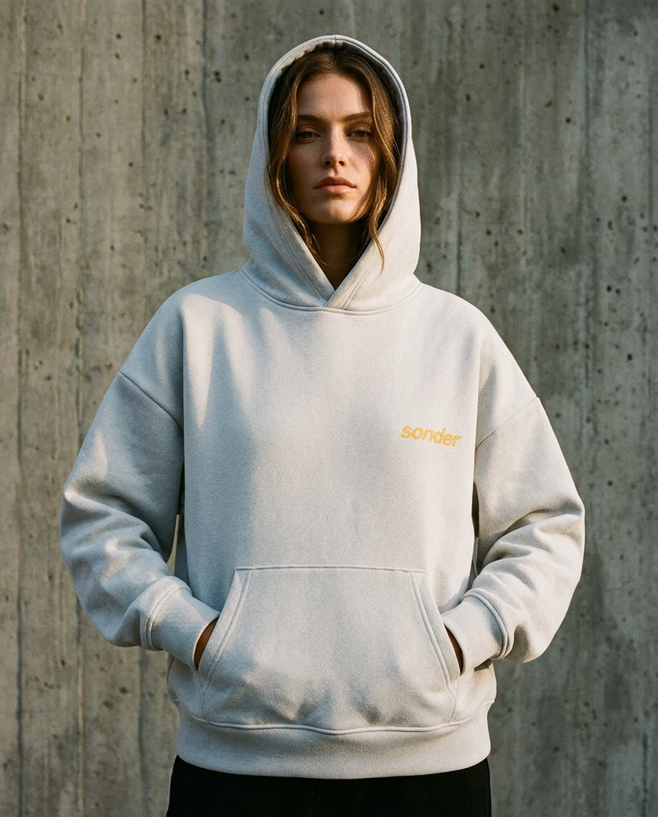 08 — Sonder Hoodie / Grey · Front