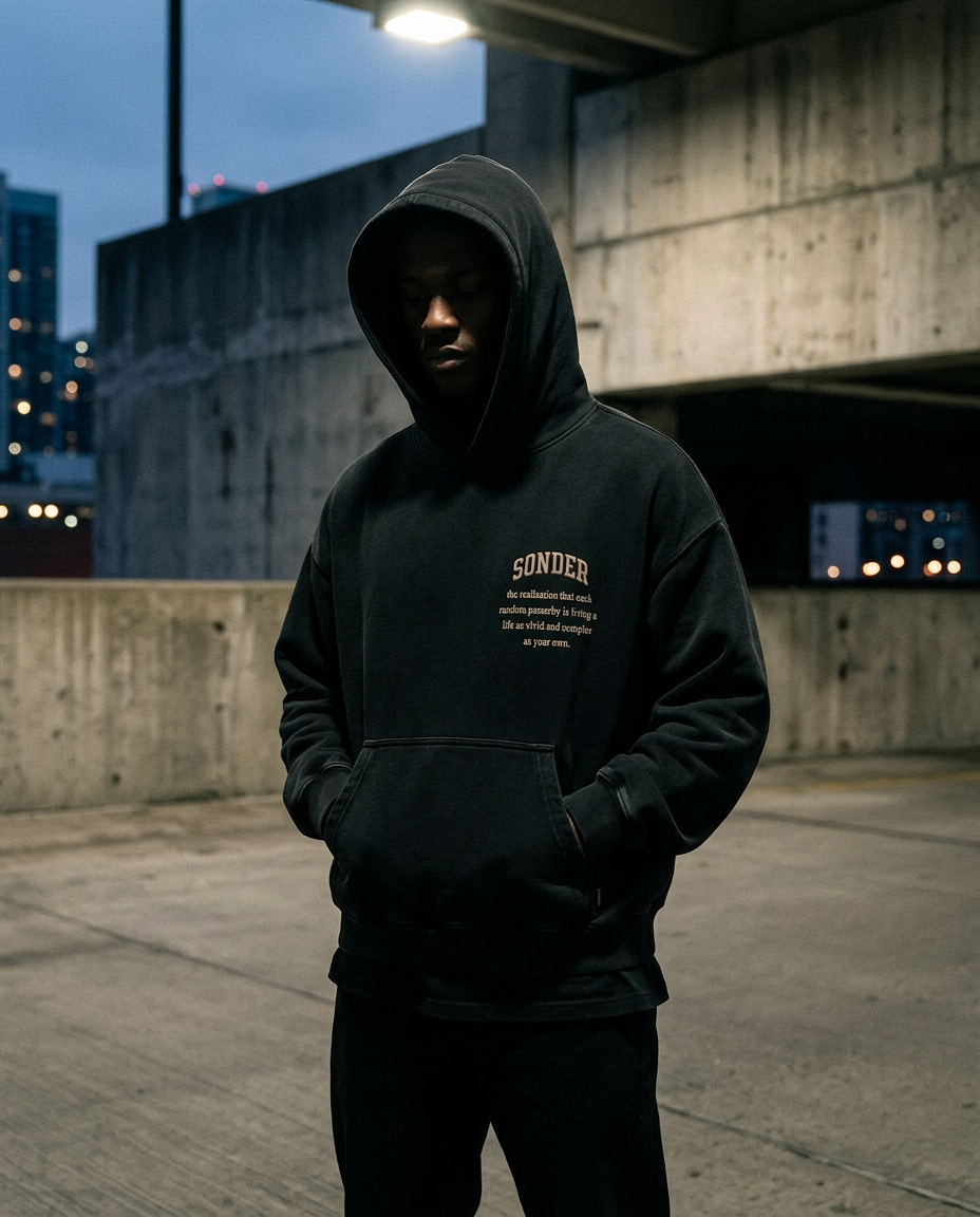 01 — Sonder Hoodie / Black